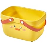 BIUDECO Aufbewahrungskorb Badezimmer aus Robustem Pp Kunststoff Kompakter Duschkorb mit Griff Vielseitiger Kulturkorb für Zuhause Büro und Studentenwohnheim