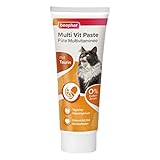 BEAPHAR - Multi Vit Paste Katze - Für Katzen - Mit Taurin, Biotin, Omega 3 Und 6 - 0% Zucker-Zusatz - Täglicher Vitamingenuss - Unterstützt Das Wohlbefinden - 250 g