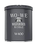 WO-WE Bootslack Bootsfarbe Holzlack Parkettlack Yachtlack für Holz, Metall MATT Silbergrau - 750ml