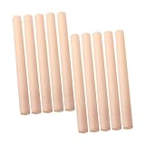 ROMISBABA 10 Stück Teiliges Nudelholz aus Holz mit Antihaft oberfläche Leichtes Teigroller backwerkzeug für Pasta Kekse Pizza Gebäck für Zuhause und Bäckerei