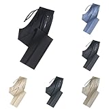 Generisch Jogginghose Leichte Wanderhose Quick Dry Hose Unisex Ultra Cargohose High Stretch Trekkinghose Schnelltrocken Mit Reißverschlusstasche Damen Sporthose Freizeithose Schwarz S