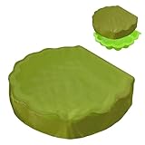 Sandkasten Abdeckung 100 * 15cm Sandmuschel Rund Sabdeckplane Wasserdicht Schutzhülle Sandkasten Sandmuschel mit Deckel Sandkasten Muschel für Wassermuscheln und Sand