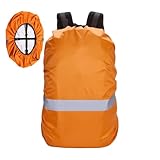 Rucksack-Regenschutz, wasserdicht – regenfeste Outdoor-Rucksack-Abdeckungen, mit reflektierenden Streifen, undurchlässiger schützender Regenschutz für Outdoor-Ausrüstung, Rucksackreisen, Reisen