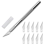 Yoezuo Skalpell Set Precision Carving Craft Messer Set mit 10 Stück Ersatzklingen DIY Schnitzmesser Bastelmesser skalpell Cutter klingen Cuttermesser Profi Hobbymesser Schnitzmesser Caving