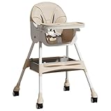 Baby-Hochstuhl, verstellbarer Kinder-Esszimmerstuhl – Sitzerhöhung mit Liege und Komfortsystem für Küche, Fütterung, Camping, Outdoor-Reisen – 65 x 73 x 97 cm