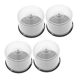 VALICLUD 4 Stück CD Dvd Aufbewahrungseimer Kompakte Tragbare Halterung für Discs Robuster Schutz für Zuhause Büro und Auto Design für Effiziente Aufbewahrung