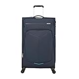 American Tourister Summerfunk - Spinner L, Erweiterbarer Koffer, 79 cm, 109.5/119 L, Blau (Navy)