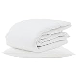 Eleganz Sommerdecke mit Kissen 2-teilig Weiß Daunenfeder - Leicht & Atmungsaktiv für Bettbezüge - Perfekt für Warme Nächte - Hochwertige Materialien für Erholsamen Schlaf