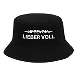 Liebevoll Lieber VOLL Mallorca Hut Saufen Mallorca Fischerhut Lustiger Hut Bucket Hat Alkohol Feiern Party Junggesellen-Abschied Anglerhut Sommerhut Bier