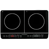 ProfiCook® Induktionskochplatte 2 Platten | heiß in Sekundenschnelle | 10 Stufen | Timer | bis 240°C Induktionsplatte doppelt | Induktionskochfeld 2 Platten | Induktionskochplatte | PC DKI 1067