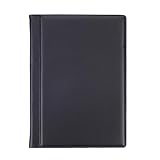 Xiuganpo Münzalbum Münzsammlung Sammlung Inhaber 10 Seiten Zum Sammeln von Tokens Sammeln von Abzeichen (Black)