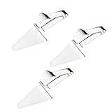 HAJHI Lasagneheber Clip Multifunktional Transfer Steak Toast Edelstahl Dreiecke Tortenheber Rutschfest Griff Kuchenheber Hängebar Lagerung Urlaub(3pcs)