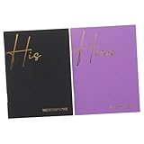 SEWACC 2 Stück Amtsbuch Hochzeitsbücher Gelübde Karten Ehegelübde Bucht Für Sie Und Ihn Brautbuch Gelübde Bücher Gelübdebroschüren Broschüren Zum Ehegelübde Gelübde Handkarten Papier