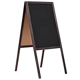 Gecheer Tafel Kundenstopper Doppelseitig Zedernholz Freistehend 40×60cm