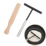 Crepes Verteiler, Teigverteiler, Crepes Wender, Crepes Zubehör, Pfannkuchenwender, Crepes-Set, Crepes Maker Zubehör, für Palatschinken Crepeteig Zuhause Küche Backen Kochen Backwerkzeuge, 2 Stück