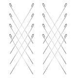 EPIGEIST 16 Stück Flache Grillspieße aus Rostfreiem Edelstahl Metallspieße zum Grillen für Fleisch Gemüse und Wachteleier Vielseitig für Bbq im Außenbereich