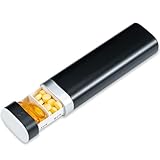 Betife Tablettenbox 7 Tage, BPA Frei Tägliche Pillendose, Wöchentliche Reise Medikamentenbox, Pillenbox für Vitamine, Medikamente, Pillen, Tabletten Organizer für unterwegs (Schwarz)