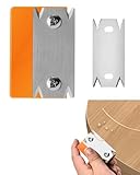 FUGLUS Kantenhobel Holz, hobel holz,handhobel,Mini Handhobel, kantenschneider umleimer,Kantenschneider Umleimer für Holz PVC ABS, Holzbearbeitung Rutschfest Einhandhobel,kantenumleimer