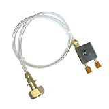 ANDRESLAD Camping Gasflaschen Adapter Metall mit Selbstschließendem Ventil Sicherheitsventil für Flache Gaskartuschen Gaskocher Zubehör für Outdoor Kocher und Campinggeräte