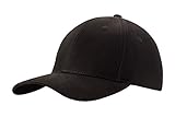 4sold Baseball Cap Unisex Baumwolle Baseball Mützen Reine Farbe Baseboard Baseballkappe (Black)