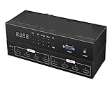 DCDCD 4x4 HMI Matrix Switch 4 In 4 Out 4K@30Hz Rack Mount Switcher & Splitter Converter Unterstützung 4Kx2K@30HZ