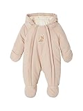 Vertbaudet Baby Winter-Overall mit Fleecefutter, Wattierung Recycling-Polyester beige 68