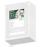 Bonsenkitchen Profi Vakuumbeutel, 100 Beutel 20x30cm Vakuumierbeutel für alle Vakuumierer & Lebensmittel Vakuumiergerät, Kochfest und Sous Vide Gefrierbeutel, BPA-frei, VB3205