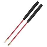WHAMVOX Diabolo Sticks mit Rutschfestem Griff Kurz Ergonomische Jonglierstäbe aus Robustem Glasfaser mit Kupferkopf Praktische Diabolo Ersatzstäbe