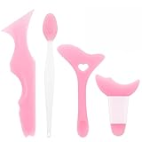 4 Stück Silikon Eyeliner Hilfe Schablonen, Eyeliner Schablonen, Wiederverwendbarer Augen Makeup Werkzeug, Silikon Eyeliner Werkzeug für Anfänger für Eyeliner, Gesichtskontur, Wimpern, Augenbrauen