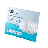 DMaske - FFP2 Masken - Deutscher Hersteller - FFP2 zertifiziert EN 149:2001 + A1:2009 - Modell: Luftkaiserin - 20 Stück - Klimaneutrale Atemschutzmaske mit verbesserter Atemfähigkeit