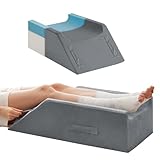 MEGCXIT Doppelbein-Erhöhungskissen für nach Operationen, Memory-Schaum-Beinerhöhungskissen, Beinkissen, Erhöhung der Durchblutung, Kniekissen, Keilkissen für Rücken, Knie, Hüfte, Knöchel