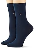 TOMMY HILFIGER Damensocken Doppelpack blau Größe 39-42