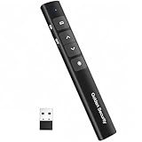 Golden Security Presenter, Powerpoint Fernbedienung 2.4 GHz Wireless Pointer für Präsentationen, Präsentationsfernbedienung Präsenter für Büro, Klassenzimmer