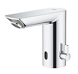 GROHE Bau Cosmopolitan E, Infrarot-Elektronik Armatur für den Waschtisch (wasser- und energiesparender Wasserhahn, variabel einstellbarer Temperaturbegrenzer, hygienisch, pflegeleicht) chrom, 36451000