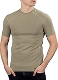281Z Military Stretch Cotton Underwear T-Shirt for Tactical Hiking and Outdoor (Tan, 3X-Large)