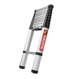 Teleskopleiter 3m von TELESTEPS I ECO Line I Mit Air-Damping-System I Anti-Rutschprofil für den sicheren Halt I EN 131 I 72430-681