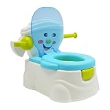 Baby-Töpfchen für Kinder von 6 Monaten bis 5 Jahren, tragbare Kindertoilette bis 60 kg, mit abnehmbarem Toilettensitz, blau