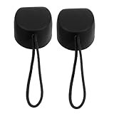 MUELODSIC 2 Stück Zubehör für Schirmgriffe Regenschirm-Ersatzgriff Griff für den Regenschirmgriff Dachreparatur -Kit Regenschirm liefert Klappschreiengriff UV-Schirmgriff Plastik Schwarz