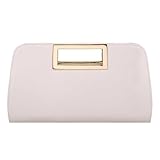 VASCHY Clutch Damen, Mode Schultertasche ELegant Handtasche Umhängetasche Vegan Leder Wristlet Clutch Crossbody für Hochzeit Freizeit Party Beige