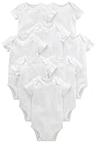 Simple Joys by Carter's Unisex Baby Side-snap Short-Sleeve Shirt Infant-and-Toddler-Bodysuits, Weiß, 0-3 Monate (8er Pack)