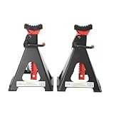 Atsoya Wagenheberständer, 2 Stück Unterstellböcke 6T Kapazität Wagenheberständer 390-585mm Höhenverstellbar, für Heben von SUV, Pickup-Truck, Auto