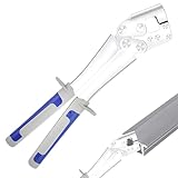 Crimpzange für Stahlbolzen Trockenbau Zange: WIYETY Profil Verbundzange, Quetschzange Krimperzange Handkiel Metall Stanzschloss Trockenbau Werkzeug für Bauinstallation BüRos Lagerhallen