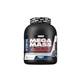 Weider Mega Mass 4000 - Weight Gainer Pulver mit 48g Protein & Kreatin pro Portion - Für Muskelaufbau & hohe Kalorienaufnahme - 3kg - Vanille