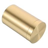 STOBAZA Metall Vorratsdose aus Messing Luftdichter Kleiner Tee und Kaffee Behälter mit Deckel Handpoliert Leicht und Kompakt für Lose Teeblätter und Kaffeebohnen Dekoratives