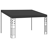 Tidyard Gartenpavillon, Wand Anbau Pavillon Überdachung Partyzelt Pergola Garten Terrasse Terrassenpavillon Sonnenschutz Gartenzelt 4 x 3 x 2,5 m