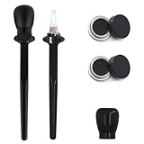 4 Stück Eyeliner Schablone.Silikon Eyeliner Hilfe Schablonen,Augen Makeup Werkzeug Wiederverwendbarer,mit 2 Flaschen Schwarzem Eyeliner für Frauen und Mädchen