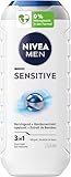 NIVEA MEN Sensitive Duschgel, pH-hautneutrale Pflegedusche für Männer mit empfindlicher Haut, milde Formel mit Bambusextrakt für Körper, Gesicht und Haar (250 ml)