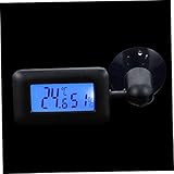 UPKOCH Reptilien Terrarium Thermometer mit Saugnapf Drehbar Nachtlicht Temperatur und Feuchtigkeitsmesser für Bartagamen Leopardgecko Terrarien Zubehör