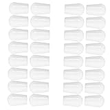 MAGICLULU 100 Stück Haken Endkappen PVC Schutzkappen für Drahtenden Effektive Abdeckung für Scharfe Kanten Einfache Installation für Hakenzubehör Weiß