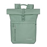 Travelite Handgepäck Rucksack, Laptop Rucksack 15,6 Zoll, BASICS, Reiserucksack Rolltop Funktion, 60 cm, 35 Liter